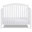 Pemberly Row Contemporary 4-in-1 Convertible Crib in White Finish