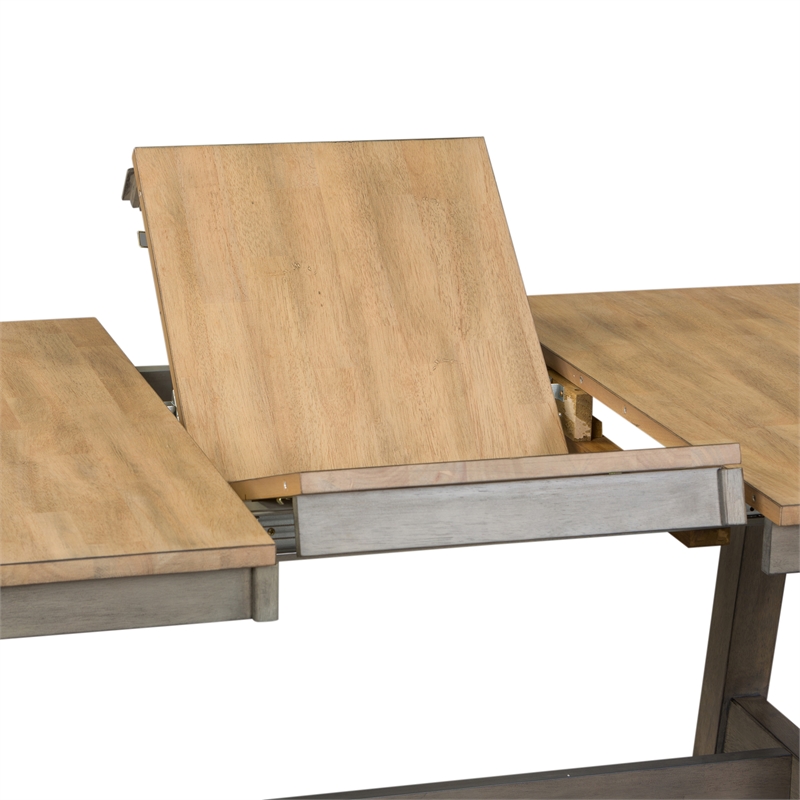 Pemberly Row Modern / Contemporary Farm Trestle Table in Natural