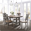 Pemberly Row Modern / Contemporary Farm Trestle Table in Natural