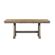 Pemberly Row Modern / Contemporary Farm Trestle Table in Natural