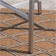 Pemberly Row Outdoor 5 Piece Glass Top Aluminum Bar Set in Silver