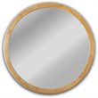 Pemberly Row Modern Maple Finish Framed Wall Mirror 28