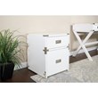 Pemberly Row Engineered Wood 2 Drawer File Cabinet in White Fully Assembled