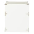 Pemberly Row Engineered Wood 2 Drawer File Cabinet in White Fully Assembled