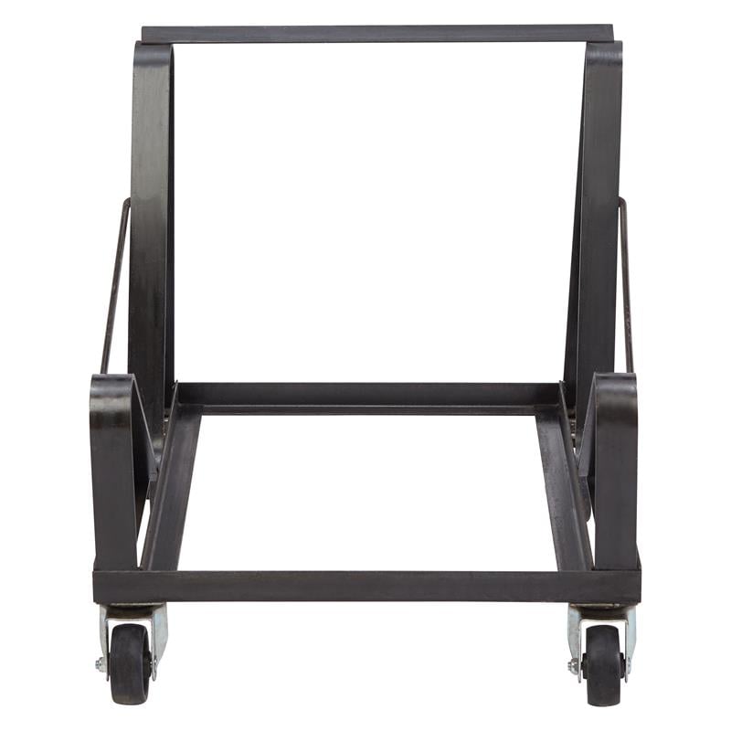Pemberly Row Modern Metal Dolly for Series 8600 Chairs in Black Powder-Coated