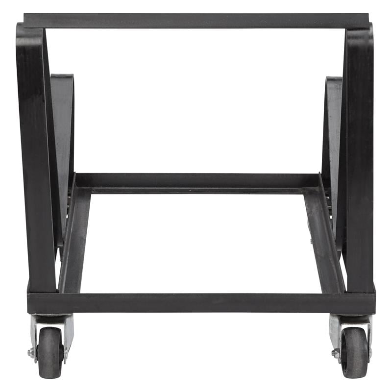 Pemberly Row Modern Metal Dolly for Series 8600 Chairs in Black Powder-Coated