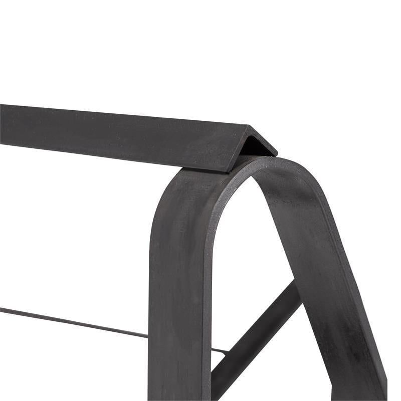 Pemberly Row Modern Metal Dolly for Series 8600 Chairs in Black Powder-Coated