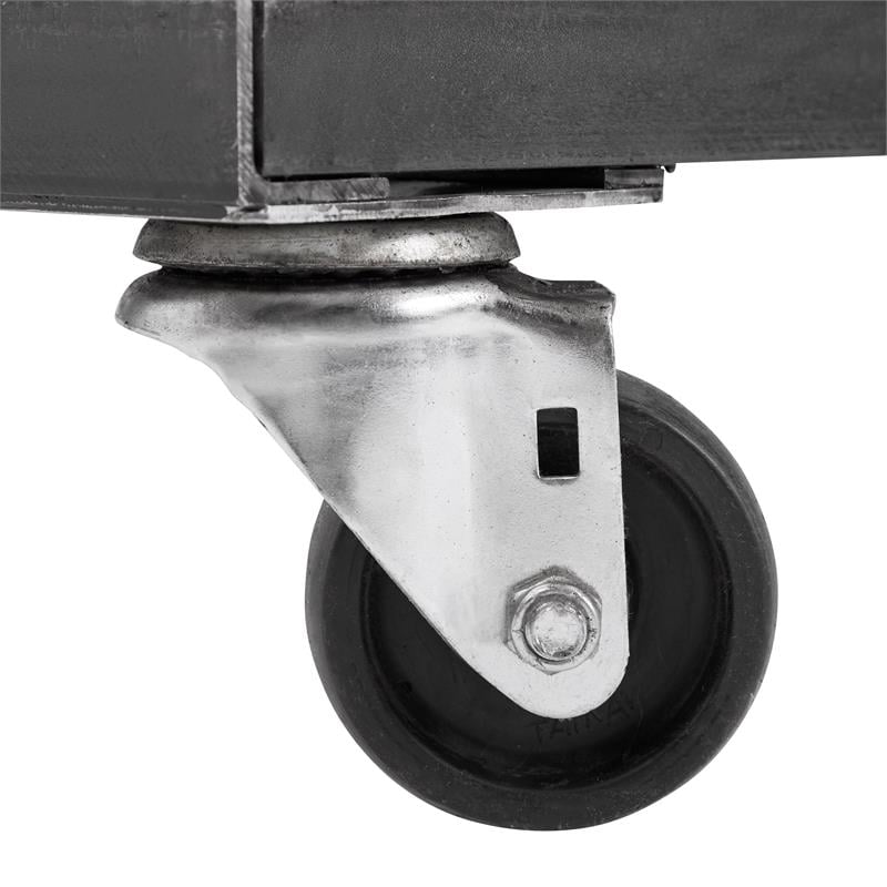 Pemberly Row Modern Metal Dolly for Series 8600 Chairs in Black Powder-Coated
