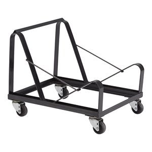 pemberly row modern metal dolly for series 8600 chairs in black powder-coated