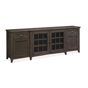 Pemberly Row Contemporary 90&quot Entertainment Console Graphite