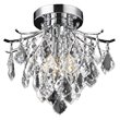 Pemberly Row 3-Light Transitional Metal Flush Mount in Chrome