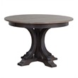 Pemberly Row 5-Pc X-Back Wood Dining Set in Gray & Black Stone