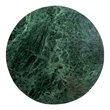 Pemberly Row Contemporary Accent Table Marble in Green Finish