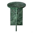 Pemberly Row Contemporary Accent Table Marble in Green Finish