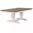 Pemberly Row 7-Pc Wood Dining Set in Cocoa Brown/Cotton White