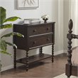 Pemberly Row Modern MDF Solid Wood Accent Chest in Morocco Brown