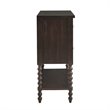 Pemberly Row Modern MDF Solid Wood Accent Chest in Morocco Brown