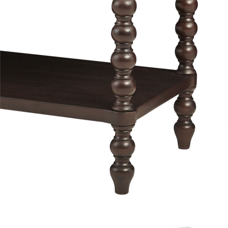 Pemberly Row Modern MDF Solid Wood Accent Chest in Morocco Brown