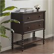 Pemberly Row Modern MDF Solid Wood Accent Chest in Morocco Brown