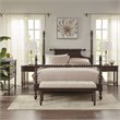 Pemberly Row Modern MDF Solid Wood Accent Chest in Morocco Brown