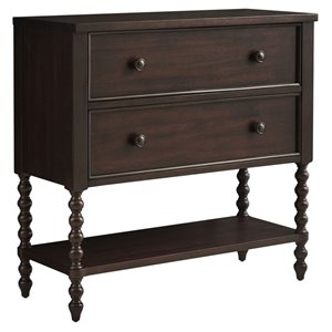 pemberly row modern mdf solid wood accent chest in morocco brown