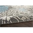 Pemberly Row 9' x 12' Charcoal/Blue Contemporary Indoor Rug Polypropylene