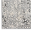 Pemberly Row Rustic Textures Fabric Painterly Indoor Rug in Gray/Beige