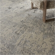 Pemberly Row Rustic Textures Fabric Painterly Indoor Rug in Gray/Beige