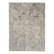 Pemberly Row Rustic Textures Fabric Painterly Indoor Rug in Gray/Beige