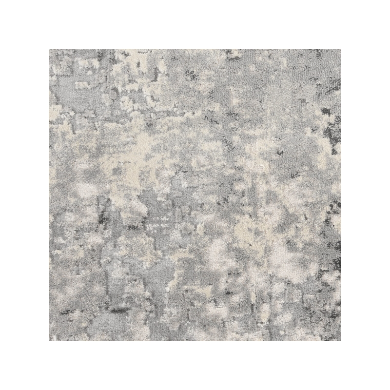 Pemberly Row Rustic Textures Fabric Painterly Indoor Rug in Gray/Beige