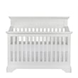 Pemberly Row Traditional Wood 4-in-1 Convertible Crib in White Lace