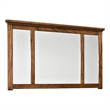 Pemberly Row Modern Oak Wood Bedroom Dresser Mirror in Brown