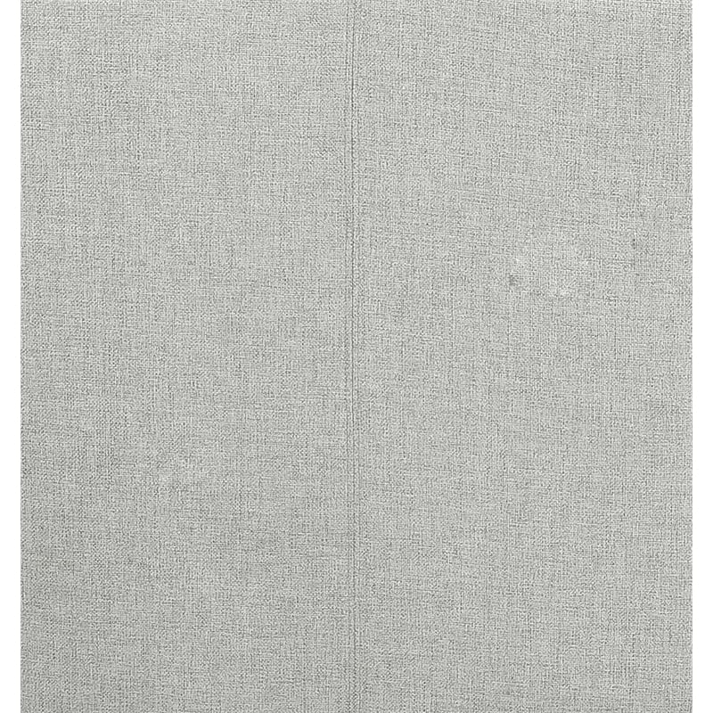 Pemberly Row Linen Chair with Wooden Frame and Pillow in Gray and Dark Brown