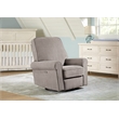 Pemberly Row Fabric Power Glider and Recliner in Platinum Gray