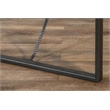 Pemberly Row Contemporary Solid Wood and Metal Counter Table