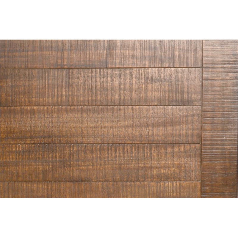 Pemberly Row Contemporary Solid Wood and Metal Counter Table