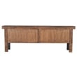 Pemberly Row 11-Drawer Reclaimed Pine Wood Console Table in Black