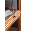 Pemberly Row Modern Wood Narrow Barrister Bookcase in Cherry