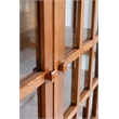 Pemberly Row Modern Solid Wood Display China Cabinet in Cherry