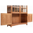 Pemberly Row Modern Solid Wood Display China Cabinet in Cherry
