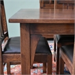 Pemberly Row Contemporary Solid Wood Dining Table Set in Walnut