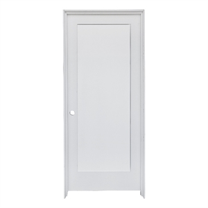 Pemberly Row Right-Hand Swing-in Traditional Solid Wood Interior Door in White