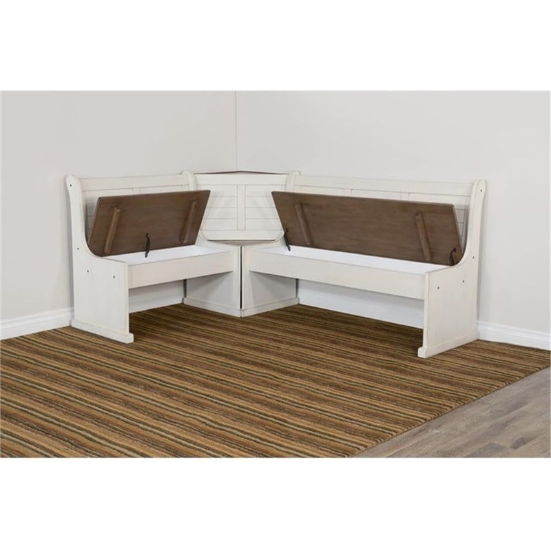 Pemberley Row Mahogany Off White and Brown Dining Set Rectangular Reversible 75