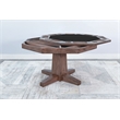 Pemberly Row Reversible Wood Game and Dining Poker Table in Buckskin Natural