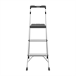 Pemberly Row 3-Step 5' Folding Step Stool 225 lb. Capacity - Aluminum