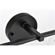 Pemberly Row 4-Light Iron & Glass Bath Sconce in Black/Clear