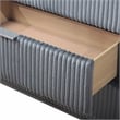 Pemberly Row Contemporary Wood 5-Drawer Chest in Gray Finish