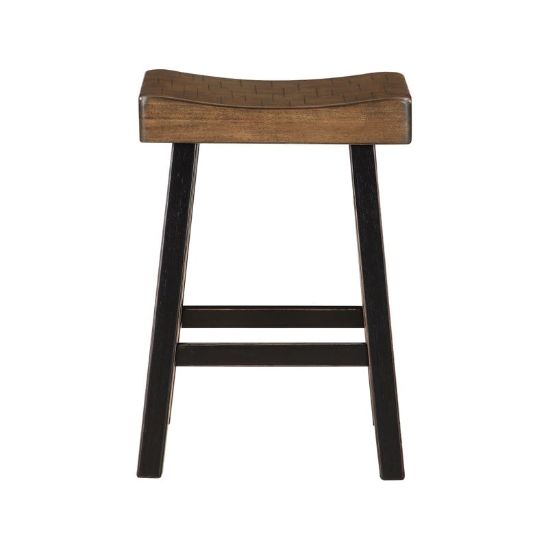 Pemberly Row 4-Pcs Pack Wood Counter Height Set in 2-Tone (Black and Brown)