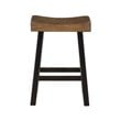 Pemberly Row 4-Pcs Pack Wood Counter Height Set in 2-Tone (Black and Brown)
