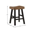 Pemberly Row 4-Pcs Pack Wood Counter Height Set in 2-Tone (Black and Brown)